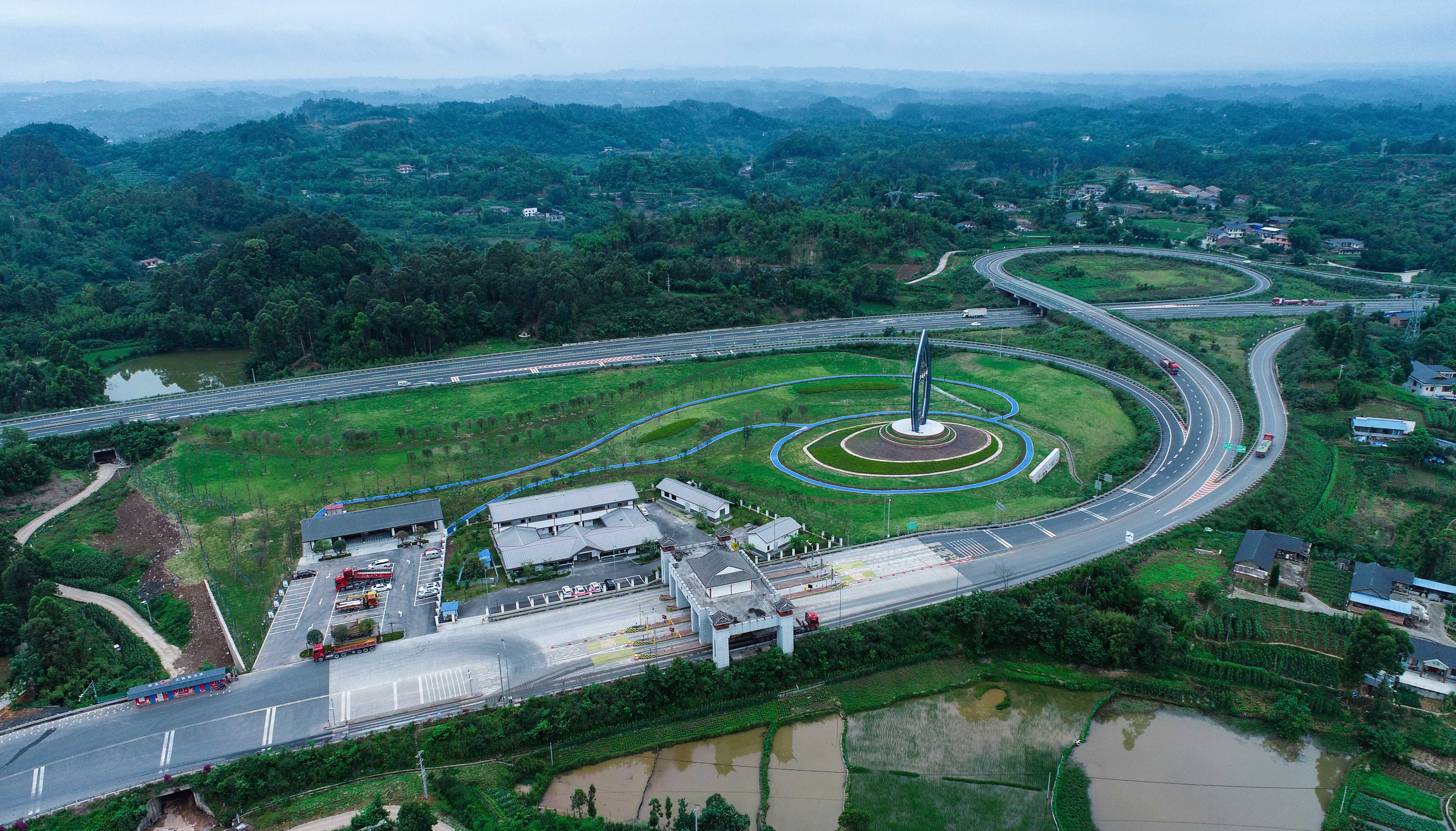【这里是华安】全景呈现 犍为县罗城古镇绕城旅游公路工程（一标段）项目高清实拍！